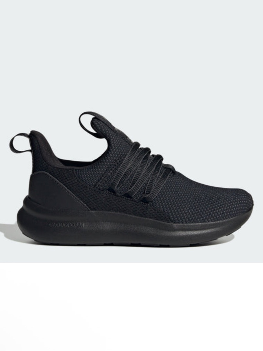 adidas Kids Lite Racer Adapt 7.0 Shoes in Core Black / Core Black / Grey Six